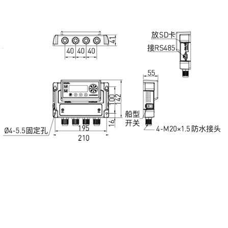 存儲風速風向顯示器 存儲風速風向顯示器