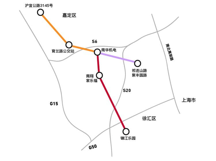 南華機電班車路線圖