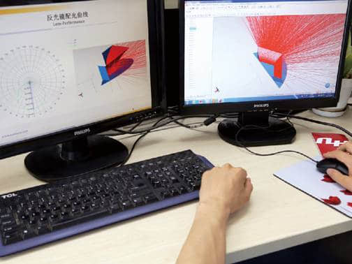 南華LED照明燈燈光數據模擬圖